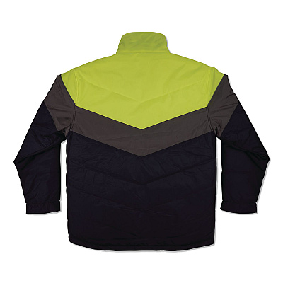 ergodyne N-Ferno 6464 Insulated Freezer Jacket with AmpliFIRE Heat Reflective Lining, 4X-Large, Navy (41138)