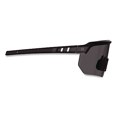 ergodyne Skullerz AEGIR Color Enhancing Anti-Scratch and Enhanced Anti-Fog Safety Glasses, Matte Black Frame, High Contrast Smoke Lens (55221)