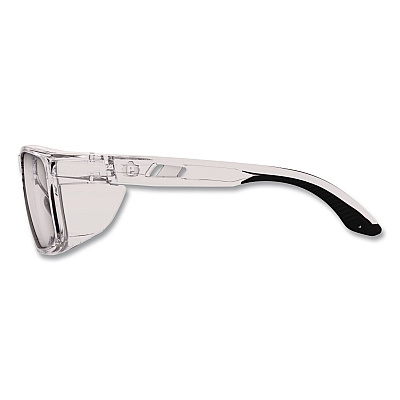 ergodyne Skullerz SIXTEN Anti-Scratch/Enhanced Anti-Fog Safety Glasses with Side Shields, Clear Polycarbonate Frame/Lens (58210)