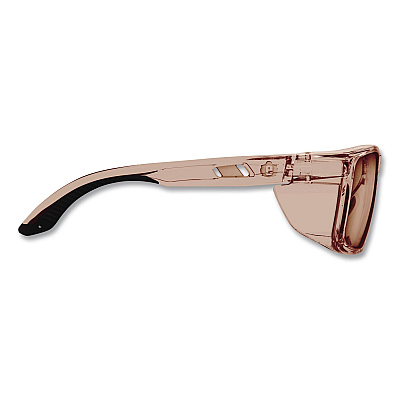 ergodyne Skullerz SIXTEN Anti-Scratch/Enhanced Anti-Fog Safety Glasses w/Side Shield, Polarized Mirrored Lens, Translucent Tan, Bronze (58241)