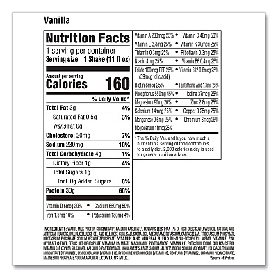 Premier Protein Vanilla Shake, 11 oz Bottle, 15/Carton (22002614)