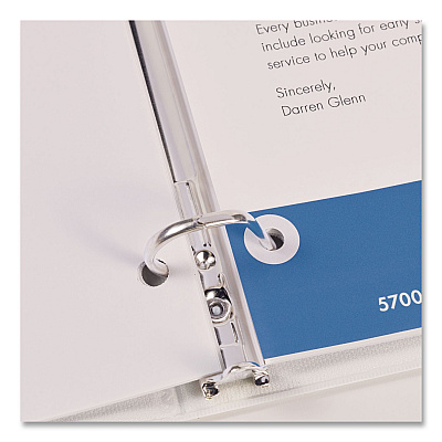 Avery Hole Reinforcement Labels, 0.25 dia, White, 560/Pack (6734)