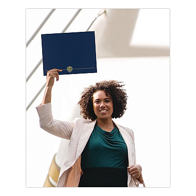 Great Papers Classic Crest Certificate Covers, 9.38 x 12, Navy, 4/Pack (903115)