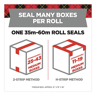 Scotch 3350 General Purpose Packaging Tape, 3" Core, 1.88" x 54.6 yds, Clear, 3 Rolls/Pack (70005057636)