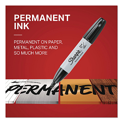 Sharpie Chisel Tip Permanent Marker Medium Chisel Tip, Assorted Colors, 4/Pack (38254)