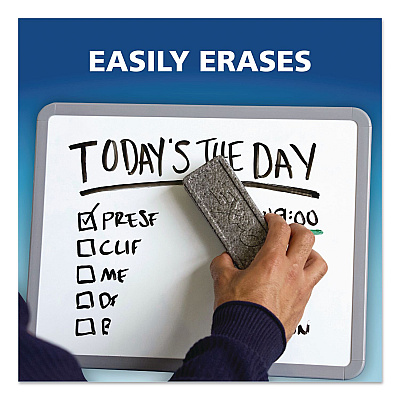 EXPO Dry Erase Marker, Fine Tip, Black, 4/Pack (86661)