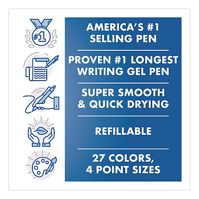 Pilot G2 Premium Gel Pen, Retractable, Fine 0.7 mm, Red Ink, Smoke/Red Barrel, 2/Pack (31033)