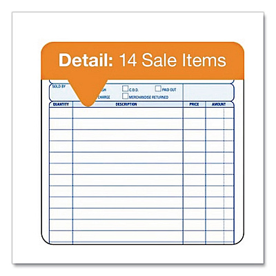 Adams General Purpose Forms, Two-Part Carbonless, 8.5 x 5.67, 100 Forms Total/Pack (NC2581)