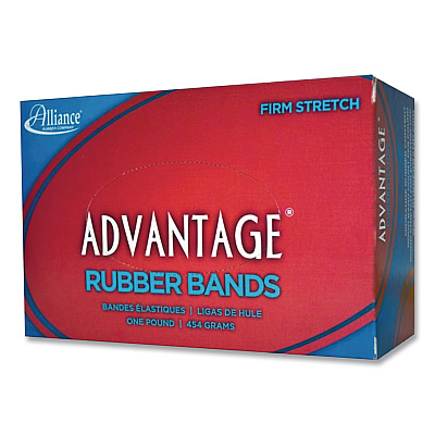 Alliance Rubber Rubber Rubber Advantage Multi-Purpose Rubber Band, Size #12, Natural Crepe, 1 lb Box, 2,500/Box (26125)