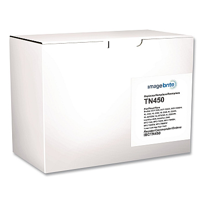 Image Brite Compatible TN450 High-Yield Toner, 2,600 Page-Yield, Black (24214173)