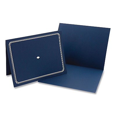 Gartner Studios Certificate Holders, 9.5 x 12, Blue/Gold, 6/Pack (35005)