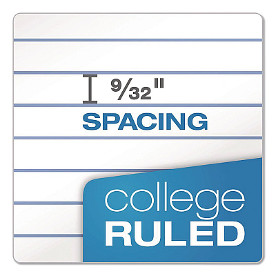 Oxford One-Subject Notebook, Medium/College Rule, Blue Cover, (80) 9.5 x 6 Sheets (65121)