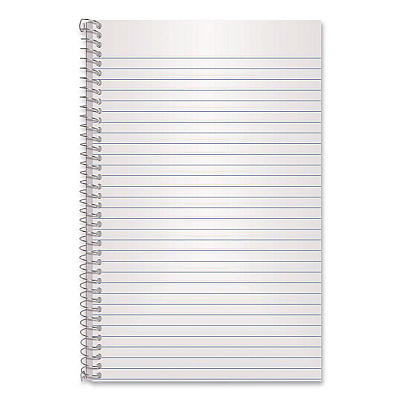 Oxford One-Subject Notebook, Medium/College Rule, Blue Cover, (80) 9.5 x 6 Sheets (65121)