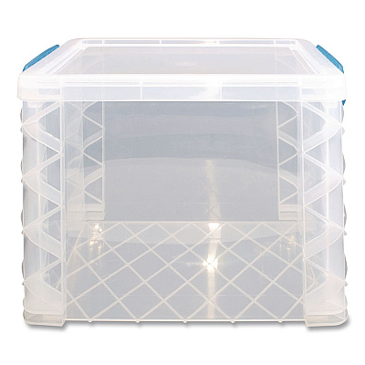 Advantus Super Stacker File and Document Box, Letter Files, 11.25 x 14.5 x 10.5, Translucent White (36872)