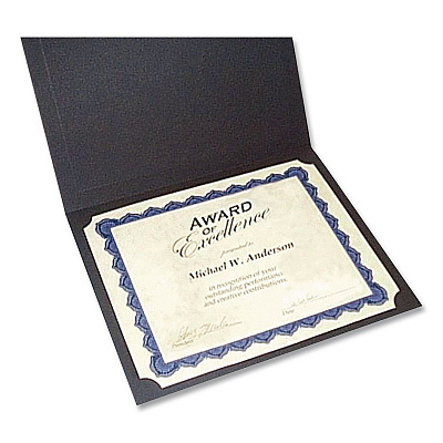 Gartner Studios Certificate Holders 9.5 x 12, Black/Gold, 6/Pack (35003)