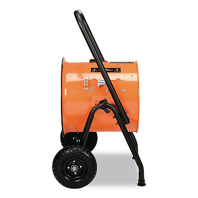 Global Industrial Portable Salamander Heater with Adjustable Thermostat, 30,000 W, 22 x 28 x 38.5, Orange (653674)