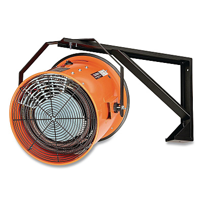 Global Industrial Electric Salamander Heater with Adjustable Thermostat, 15,000 W, 240 V, 23.03 x 34, Orange (653568)