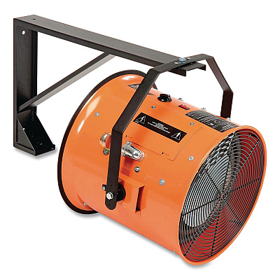 Global Industrial Electric Salamander Heater with Adjustable Thermostat, 15,000 W, 240 V, 23.03 x 34, Orange (653568)