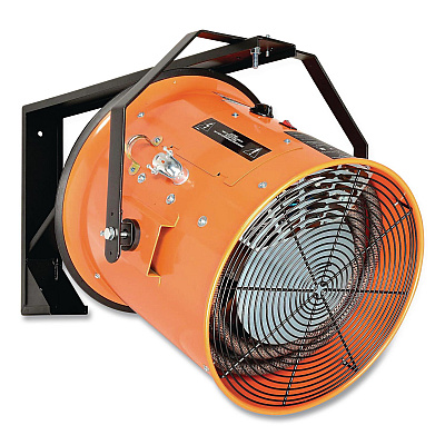 Global Industrial Electric Salamander Heater with Adjustable Thermostat, 15,000 W, 23.03 x 20 x 24.68, Orange (653569)
