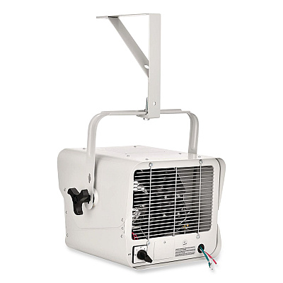 Global Industrial Unit Heater, Horizontal Downflow, Multi-Watt, 5,000 W, 18.31 x 14.75 x 17.5, Gray (653577)