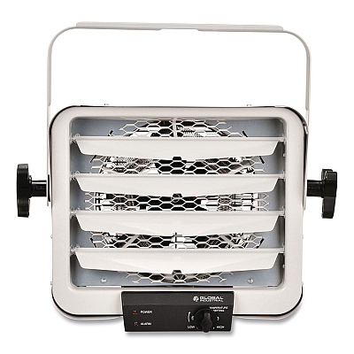 Global Industrial Unit Heater, Horizontal Downflow, Multi-Watt, 5,000 W, 18.31 x 14.75 x 17.5, Gray (653577)