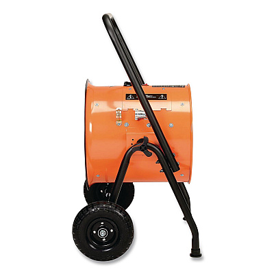 Global Industrial Portable Salamander Heater with Adjustable Thermostat, 15,000 W, 480 V, 21.59 x 28 x 38.5, Orange (653672)