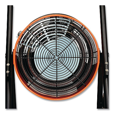Global Industrial Portable Salamander Heater with Adjustable Thermostat, 15,000 W, 480 V, 21.59 x 28 x 38.5, Orange (653672)