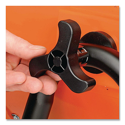 Global Industrial Portable Salamander Heater with Adjustable Thermostat, 15,000 W, 480 V, 21.59 x 28 x 38.5, Orange (653672)