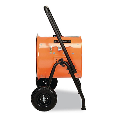 Global Industrial Portable Salamander Heater with Adjustable Thermostat, 15,000 W, 21.59 x 28 x 38.5, Orange (653673)
