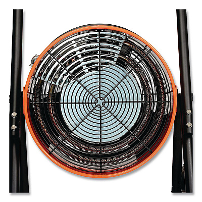 Global Industrial Portable Salamander Heater with Adjustable Thermostat, 15,000 W, 21.59 x 28 x 38.5, Orange (653673)