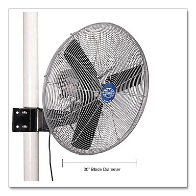 Global Industrial Oscillating Fan, Pole or Column Mount, 30", 6,780 CFM, 1/3 hp (293156)