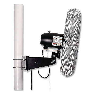 Global Industrial Deluxe Oscillating Fan, Pole or Column Mount, 24", 4,660 CFM, 1/2 hp (293157)