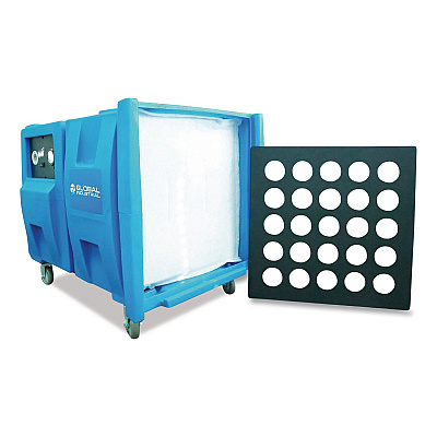 Global Industrial Commercial Air Scrubber and Negative Air Machine with HEPA Filter, 2 Speed, 1,000/2,000 CFM, 115 V (604216)