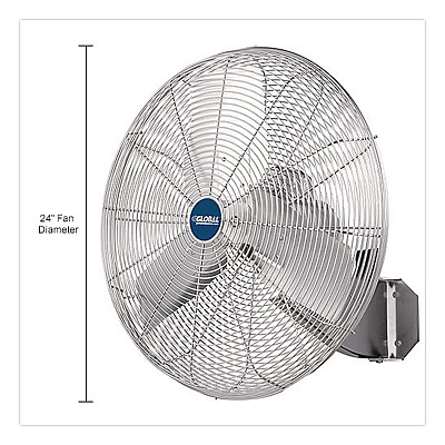 Global Industrial Washdown Wall Mount Fan, 1 Speed, 24" (293018)