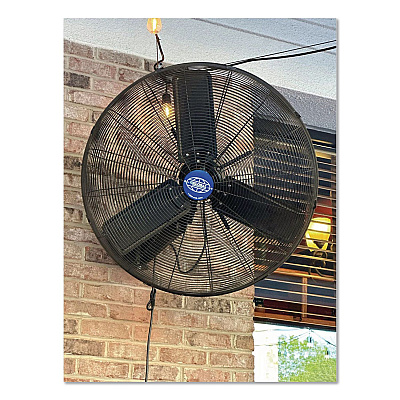 Global Industrial Oscillating Wall Mount Fan, 3 Speed, 24" (607050)