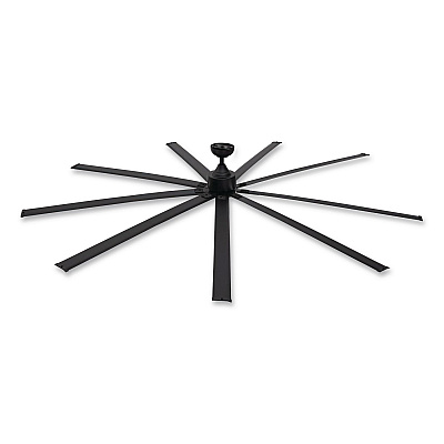 Global Industrial Industrial Ceiling Fan, 96", 6 Speeds, 10,500 CFM, Black (293048)