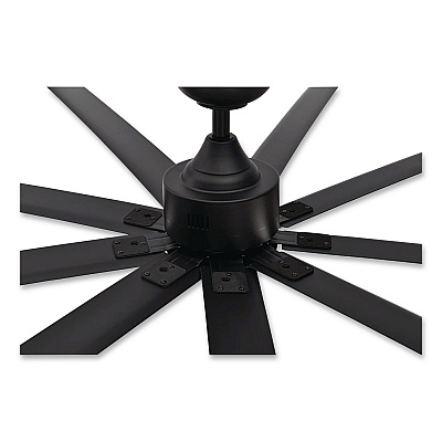 Global Industrial Industrial Ceiling Fan, 96", 6 Speeds, 10,500 CFM, Black (293048)