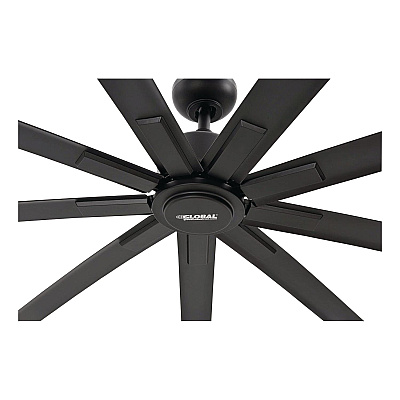 Global Industrial Industrial Ceiling Fan, 96", 6 Speeds, 10,500 CFM, Black (293048)