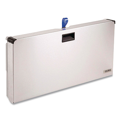 Global Industrial Stainless Steel Baby Changing Station, 34.6 x 17.37, Silver (641448)