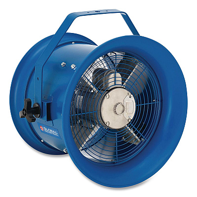 Global Industrial High Velocity Drum Fan with Yoke Mount, 14", Blue (293092)