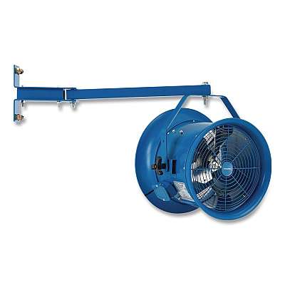 Global Industrial High Velocity Drum Fan with Yoke Mount, 14", Blue (293092)