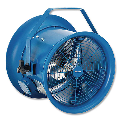 Global Industrial High Velocity Drum Fan with Yoke Mount, 14", Blue (293092)