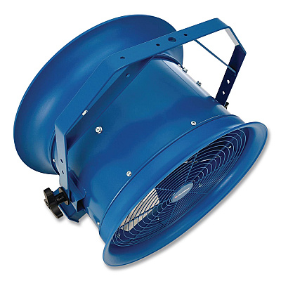 Global Industrial High Velocity Drum Fan with Yoke Mount, 18", Blue (293093)