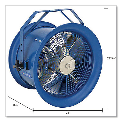 Global Industrial High Velocity Drum Fan with Yoke Mount, 18", Blue (293093)