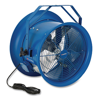 Global Industrial High Velocity Drum Fan with Yoke Mount, 18", Blue (293093)