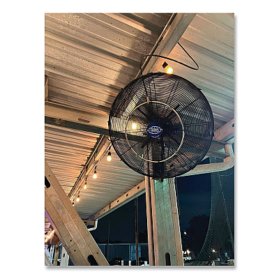 Global Industrial Industrial Wall Mounted Oscillating Fan, 18" (293129)