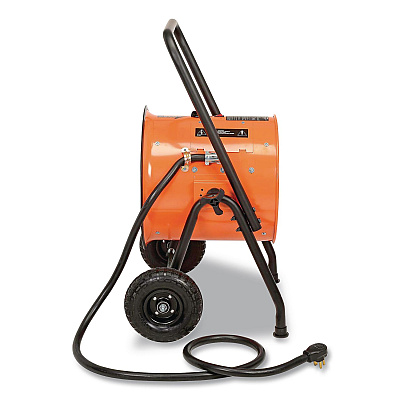 Global Industrial Portable Salamander Heater with Adjustable Thermostat, 10,000 W, 21.59 x 28 x 38.5, Orange (653558)