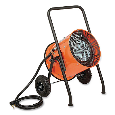 Global Industrial Portable Salamander Heater with Adjustable Thermostat, 10,000 W, 21.59 x 28 x 38.5, Orange (653558)