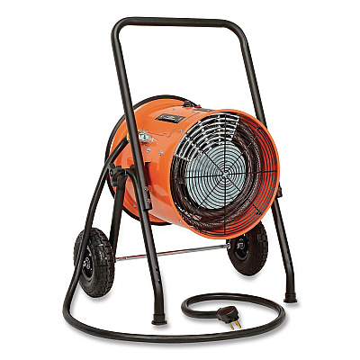 Global Industrial Portable Salamander Heater with Adjustable Thermostat, 10,000 W, 21.59 x 28 x 38.5, Orange (653558)