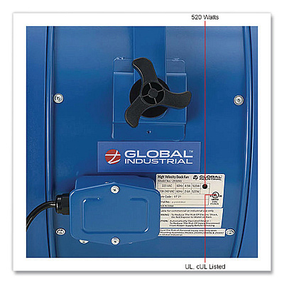Global Industrial High Velocity Fan, Wall and Column Mount, 18" (293147)